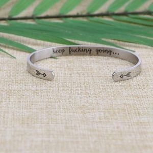 Keep F**king Going Joycuff bracelet